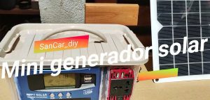 Mini generador solar casero