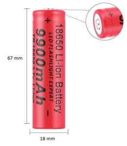 Batería ion litio 18650
