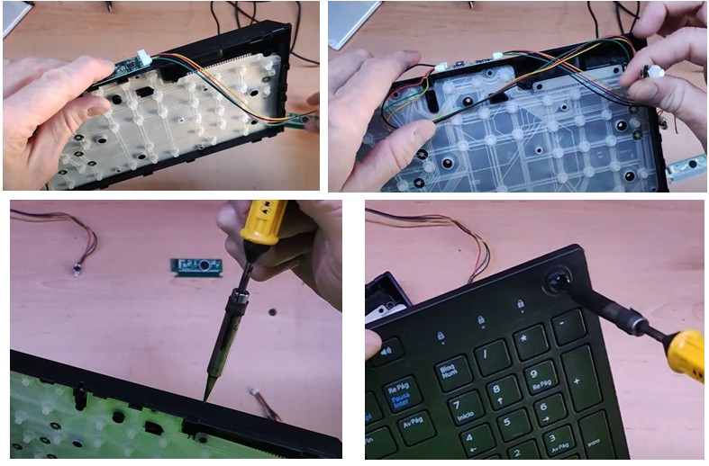 Colocación módulo e interruptor