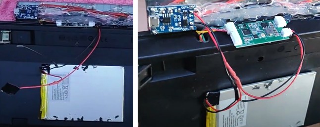 Conexiones batería módulos