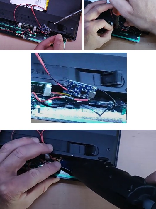 Mòdulo TP4056, paneles solares y teclado
