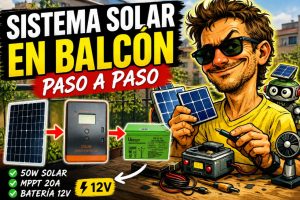 Instalación solar en balcón para huerto&hellip;