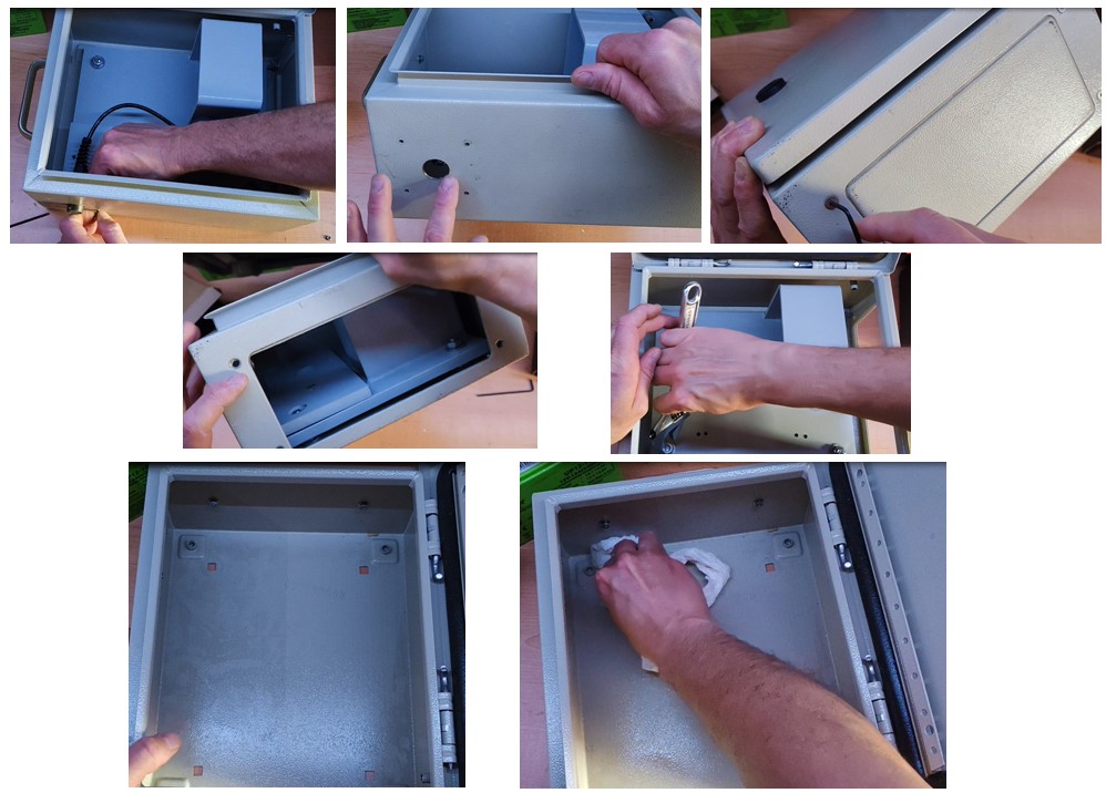 Preparar caja conexiones